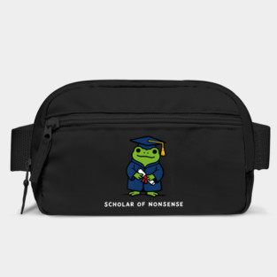 Funny Frog Graduation Scholar Of Nonsense Illustration Design Bag