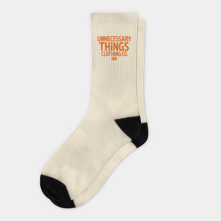 Unnecessary Things - Text Logo Socks