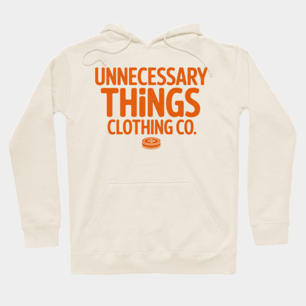 Unnecessary Things - Text Logo Hoodie by Lou Johnson