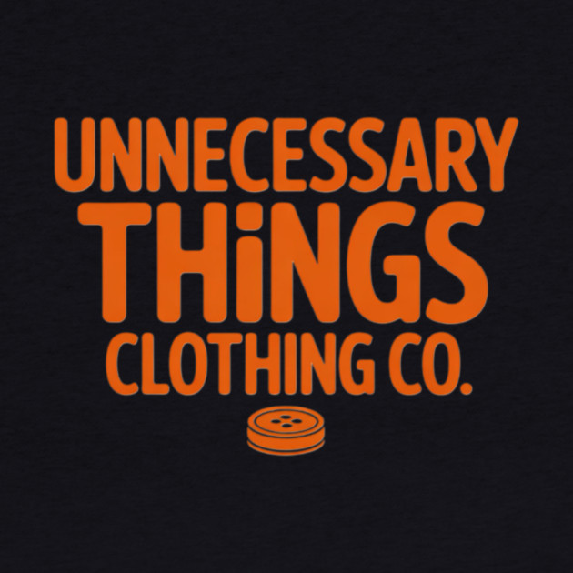 Unnecessary Things - Text Logo by Lou Johnson