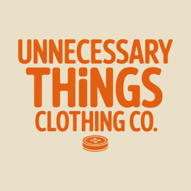 Unnecessary Things - Text Logo by Lou Johnson