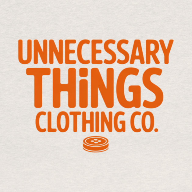 Unnecessary Things - Text Logo by Lou Johnson