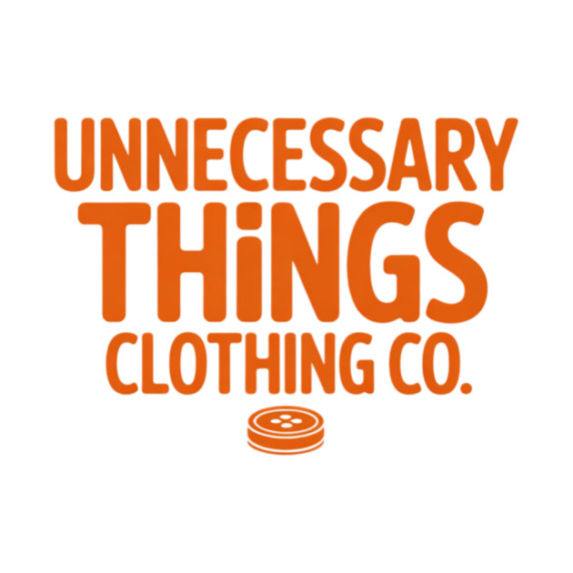 Unnecessary Things - Text Logo by Lou Johnson