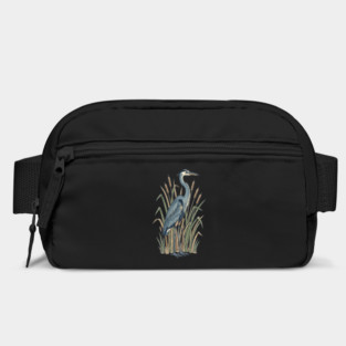 Vintage Great Blue Heron Botanical Nature Design Bag