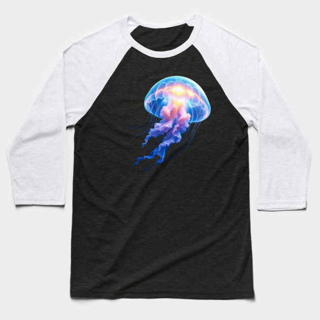 Jellyfish Baseball T-Shirt by Lou Johnson
