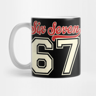 Number 67 Meme Six Seven Baseball Mug