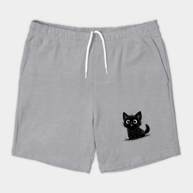 Adorable Black Kitten With Big Eyes by Champanie's Store