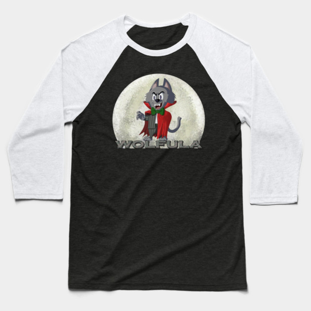 WOLFULA Baseball T-Shirt by droidmonkey
