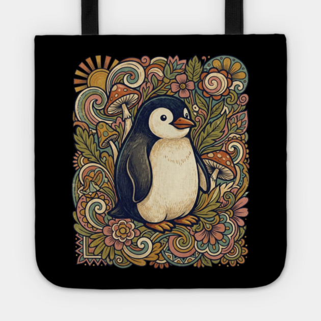 Penguin Tote by Creatifly Graphic Tees