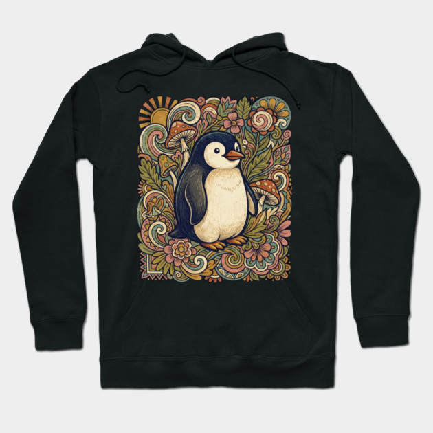 Penguin Hoodie by Creatifly Graphic Tees