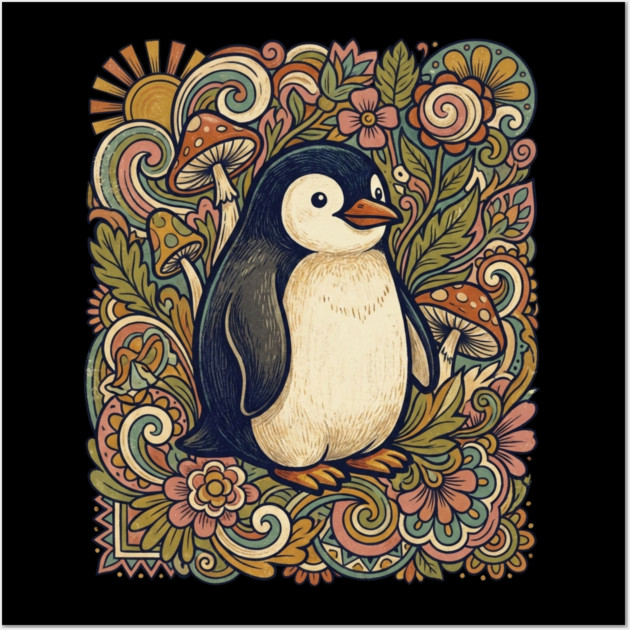 Penguin Wall Art by Creatifly Graphic Tees