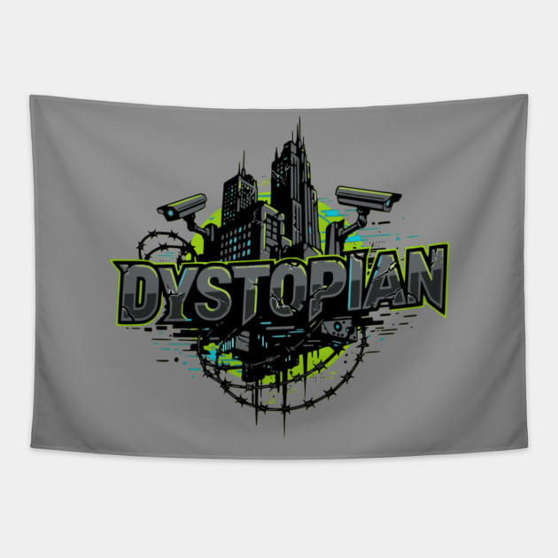 Dystopian Fiction Rules Tapestry by H. R. Sinclair