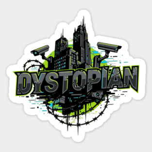 Dystopian Fiction Rules Sticker