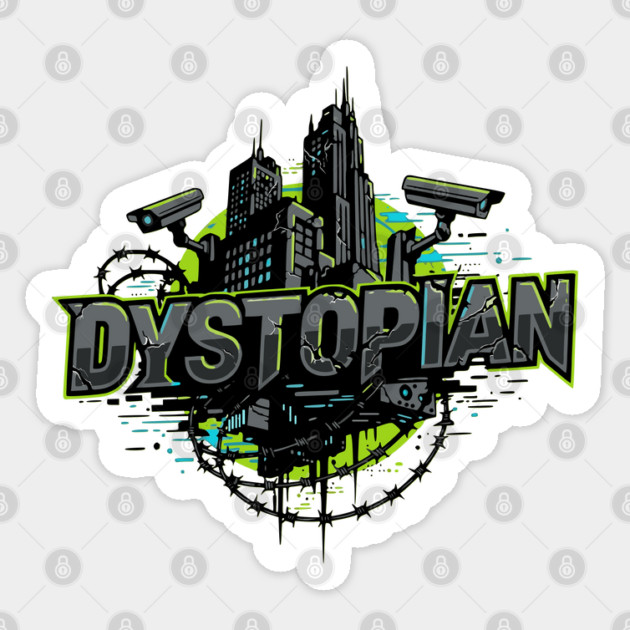 Dystopian Fiction Rules Sticker by H. R. Sinclair