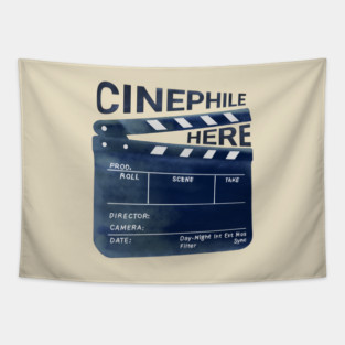 Cinephile Here Tapestry