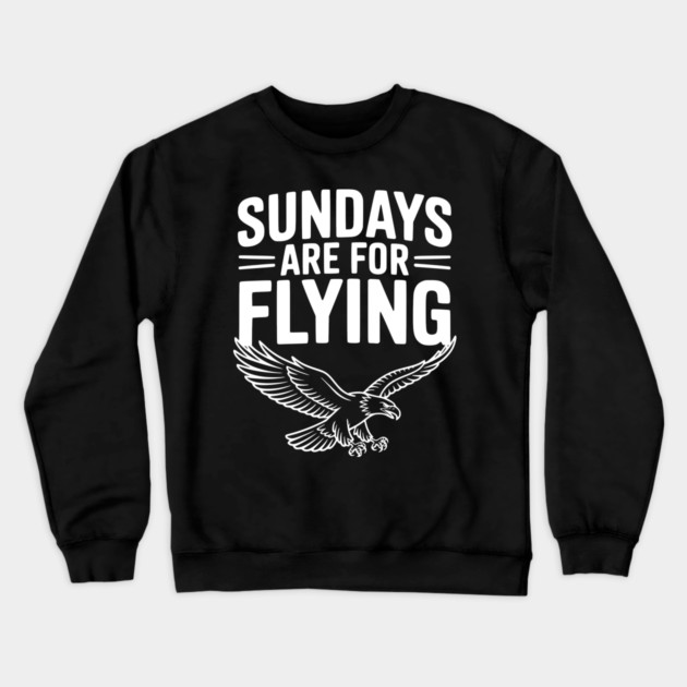 Sundays are for Flying Crewneck Sweatshirt by Frank Ring