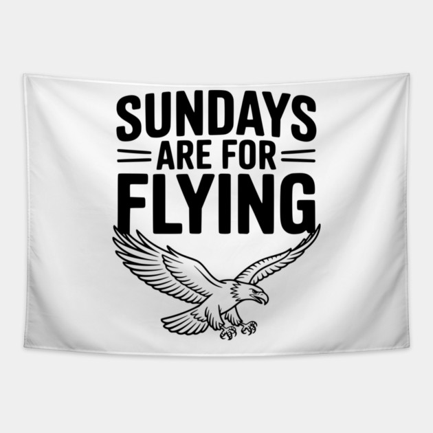Sundays are for Flying Tapestry by Frank Ring