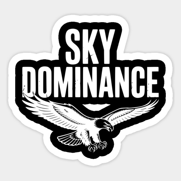 Sky Dominance Sticker by Frank Ring