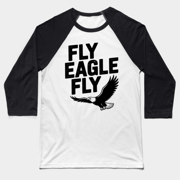 Fly Eagle Fly Baseball T-Shirt by Frank Ring