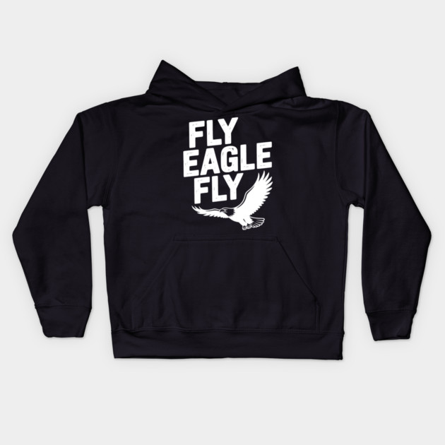 Fly Eagle Fly Kids Hoodie by Frank Ring