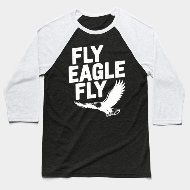 Fly Eagle Fly Baseball T-Shirt by Frank Ring