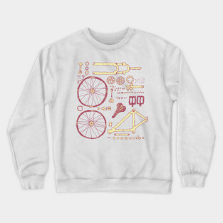 Bicycle Parts Crewneck Sweatshirt