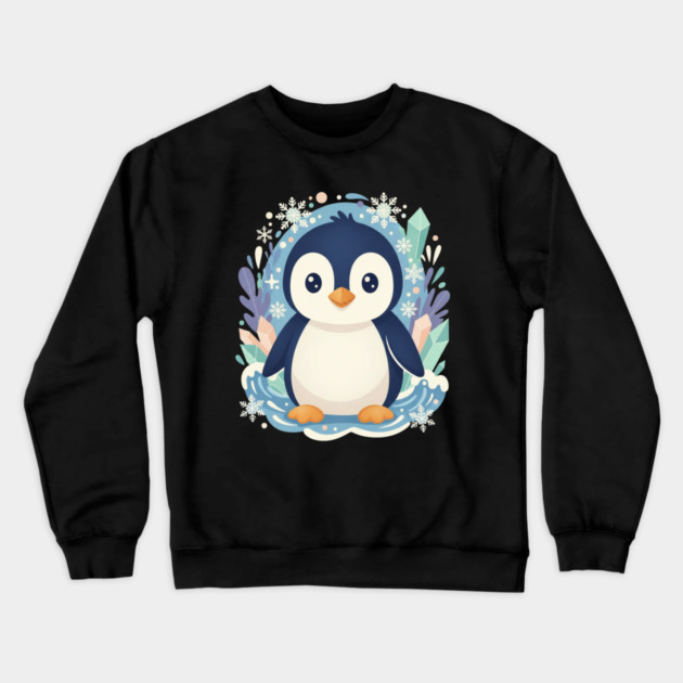 Penguin Crewneck Sweatshirt by Creatifly Graphic Tees
