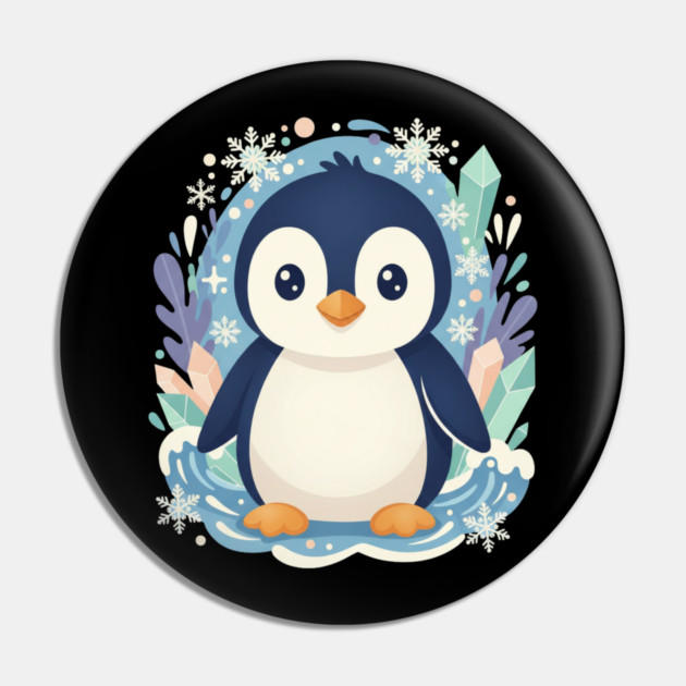 Penguin Pin by Creatifly Graphic Tees