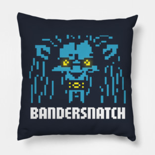 Pixelated Retro Monster Pillow