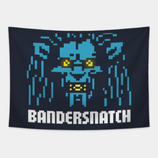 Pixelated Retro Monster Tapestry