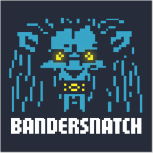 Pixelated Retro Monster Posters and Art