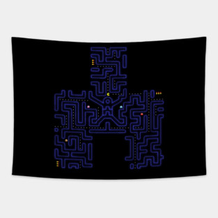 Retro Maze Tapestry