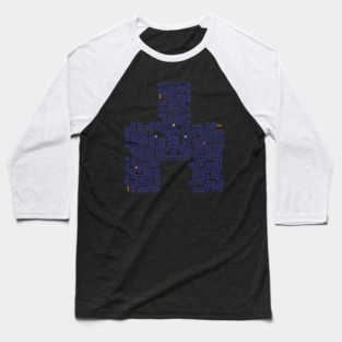 Retro Maze Baseball T-Shirt