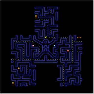 Retro Maze Posters and Art