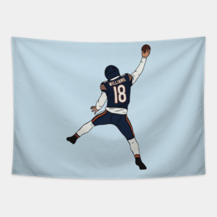 Caleb Williams Throw Tapestry
