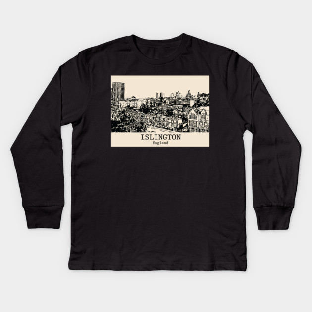 Islington – England Kids Long Sleeve T-Shirt by Lakeric