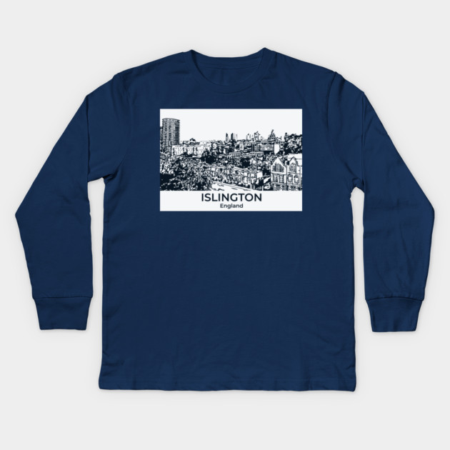 Islington – England Kids Long Sleeve T-Shirt by Lakeric