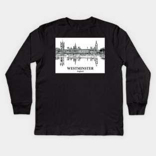 Westminster – England Kids Long Sleeve T-Shirt