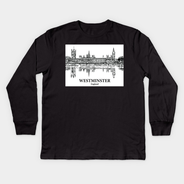 Westminster – England Kids Long Sleeve T-Shirt by Lakeric