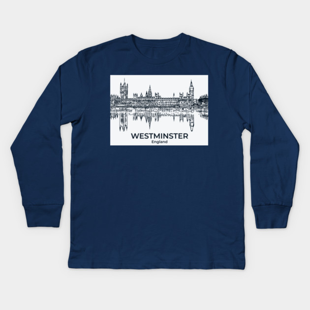 Westminster – England Kids Long Sleeve T-Shirt by Lakeric