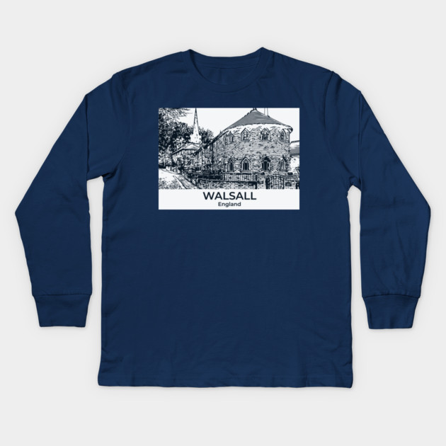 Walsall – England Kids Long Sleeve T-Shirt by Lakeric