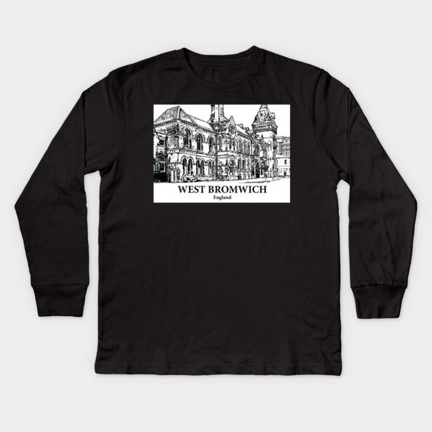 West Bromwich – England Kids Long Sleeve T-Shirt by Lakeric