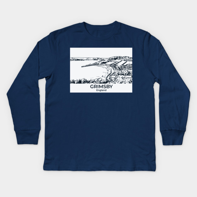 Grimsby – England Kids Long Sleeve T-Shirt by Lakeric