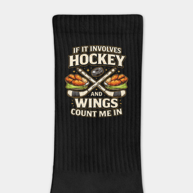 If It Involves Hockey And Wings Count Me In by ArtistTee ⭐⭐⭐⭐⭐