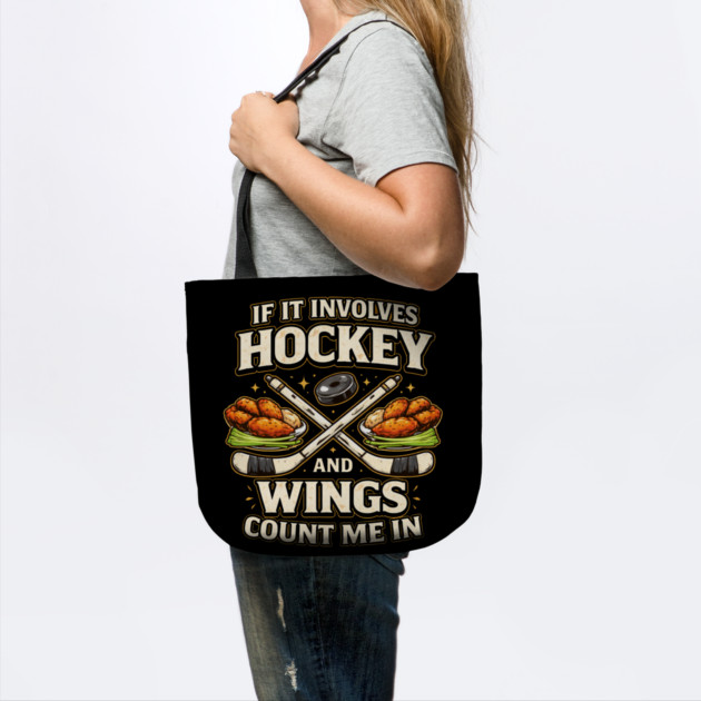 If It Involves Hockey And Wings Count Me In by ArtistTee ⭐⭐⭐⭐⭐