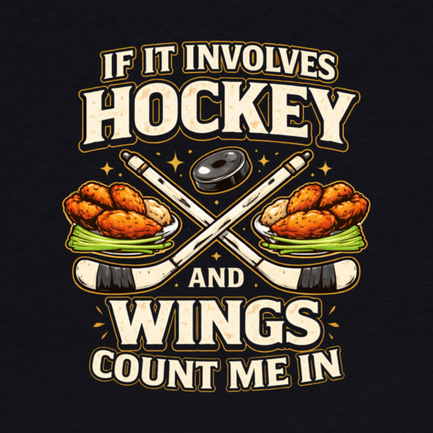 If It Involves Hockey And Wings Count Me In by ArtistTee ⭐⭐⭐⭐⭐