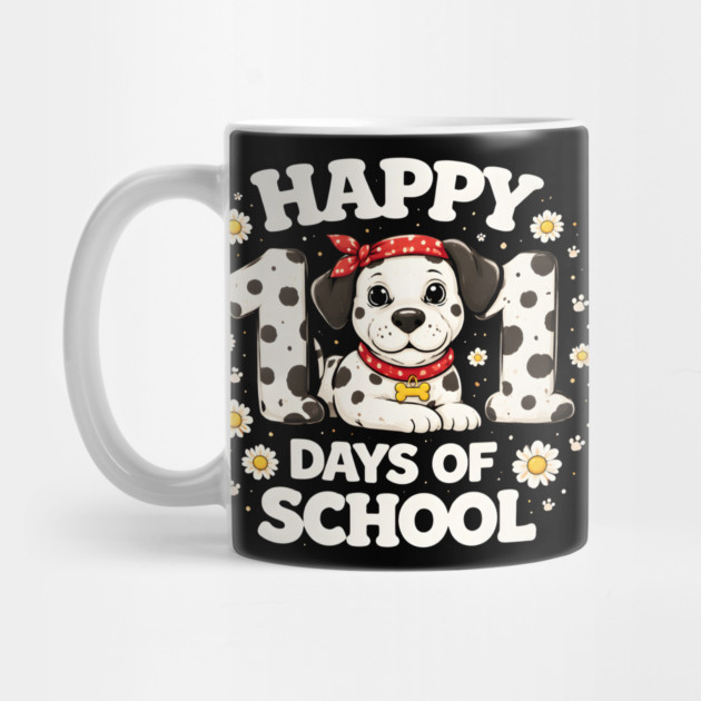 Happy 101 Days Of School Dalmatian Dog Teacher by ArtistTee ⭐⭐⭐⭐⭐