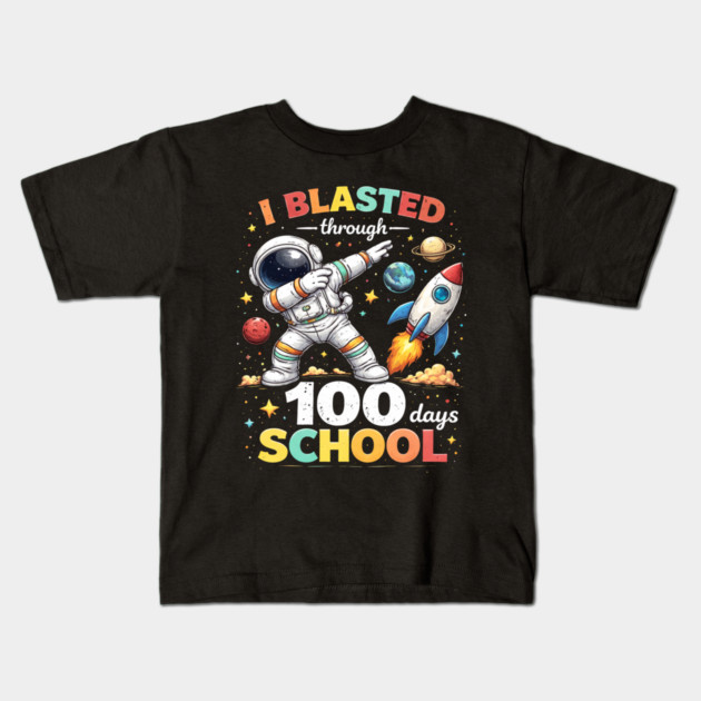 I Blasted Through 100 Days School for Students Kids T-Shirt by ArtistTee ⭐⭐⭐⭐⭐