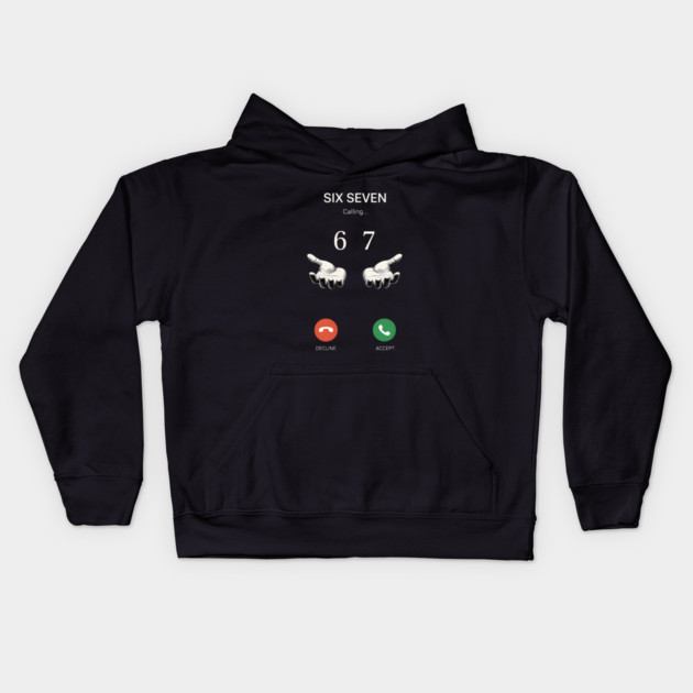 Six Seven Calling Hands Kids Hoodie by ArtistTee ⭐⭐⭐⭐⭐