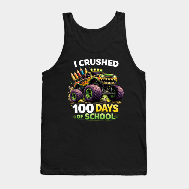 I Crushed 100 Days Of School Teacher Tank Top by ArtistTee ⭐⭐⭐⭐⭐